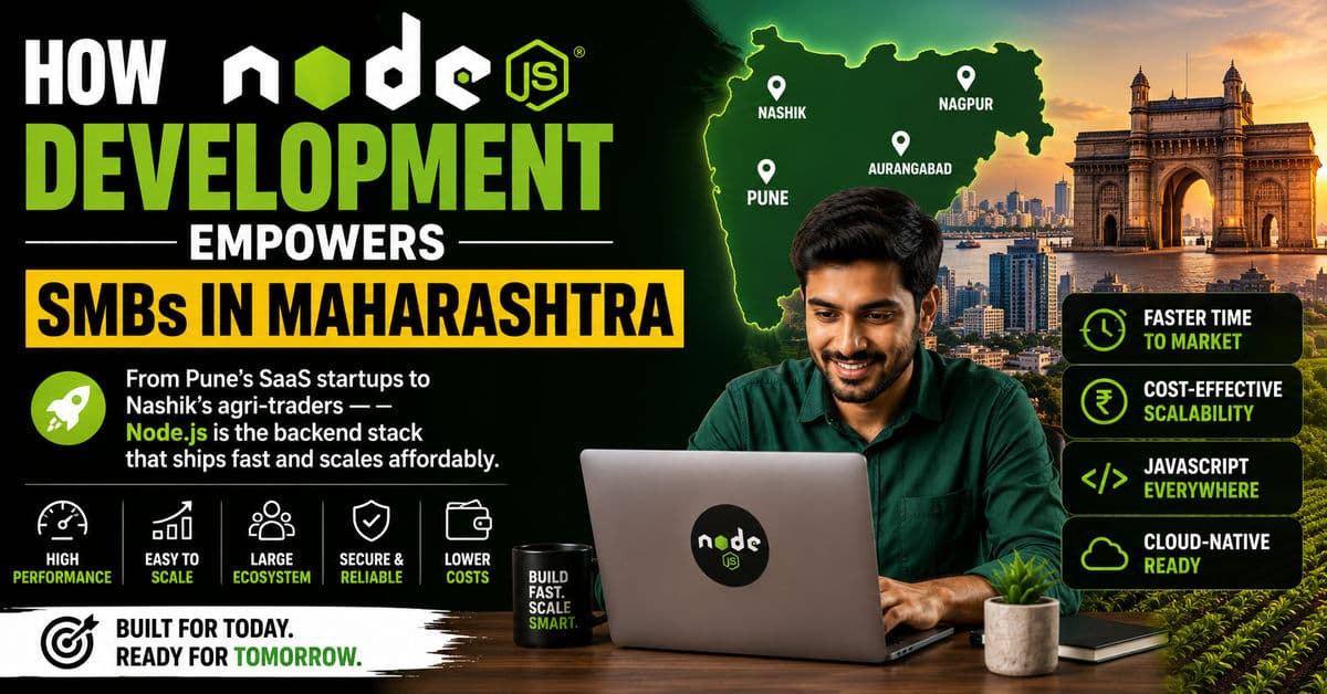 How Node.js Development Empowers SMBs in Maharashtra article hero image