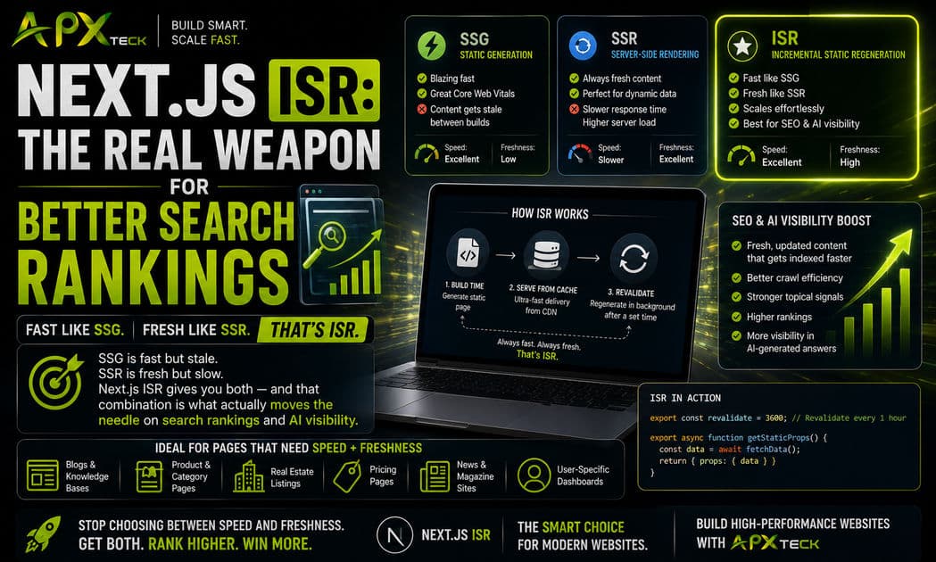 Next.js ISR: The Real Weapon for Better Search Rankings article hero image